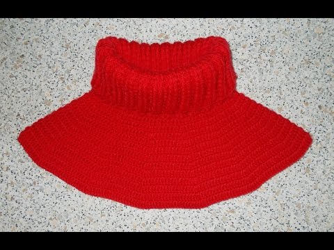 Видео: Манишка круглая крючком - 1 часть - Crochet dickey (shirtfront)