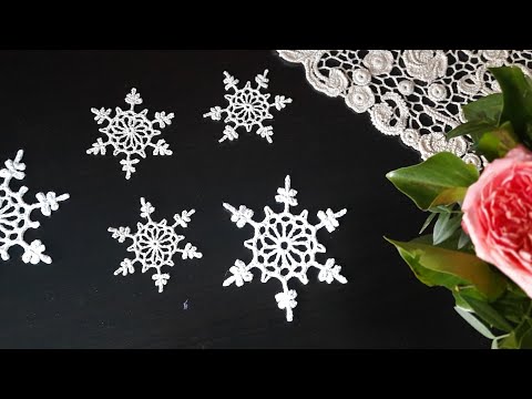 Видео: Снежинка крючком для новичков. Просто и красиво.