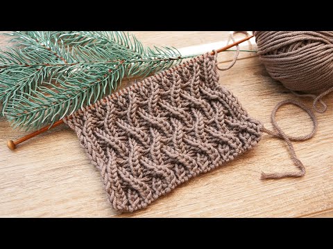 Видео: Узор «Танцующие косы» спицами 💃 «Dancing Cables» knitting patterns