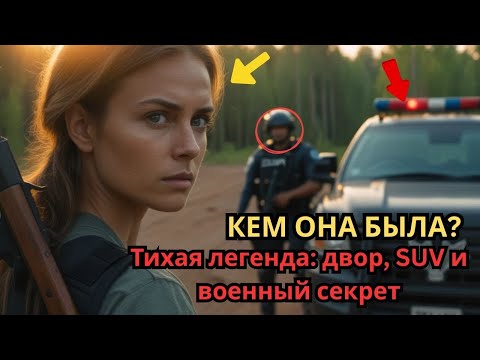 Видео: Она убиралась во дворе, пока офицеры не выхватили пистолеты и не замерли у эмблемы внедорожника