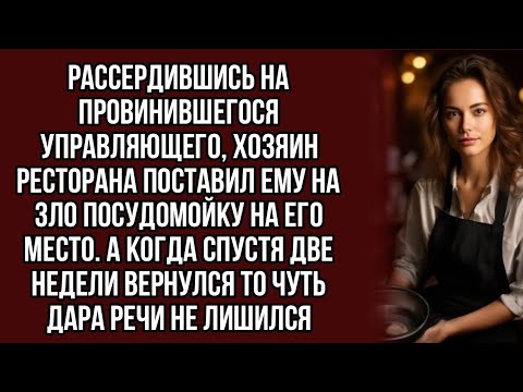 Видео: Поставил посудомойку управляющей ресторана, а когда вернулся то онемел...