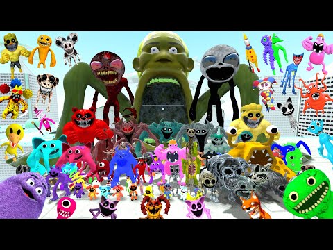 Видео: Спартанец пинает новый сад семьи Банбан в Sky Road Все Поппи Сирена Хэгги в Garry's Mod!