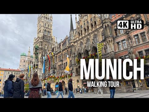 Видео: МЮНХЕН, Германия 🇩🇪 Сердце Баварии | Пеший тур 4K