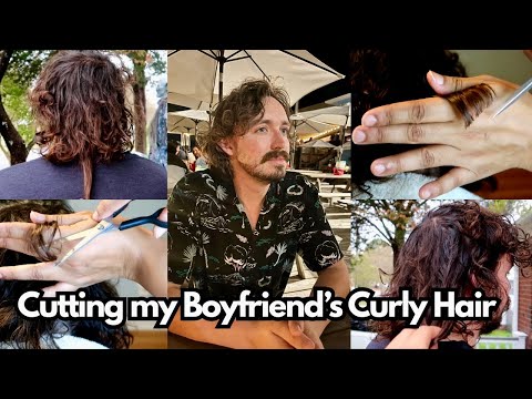 Видео: Подстригаю вьющиеся волосы моего парня