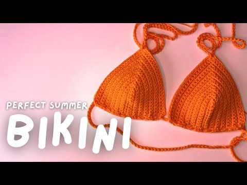 Видео: как связать крючком бикини с закругленными треугольниками | руководство по изготовлению на заказ ...