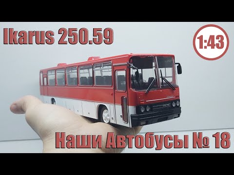 Видео: Икарус 250.59 1:43 Наши автобусы №18 Modimio AlexSigModels