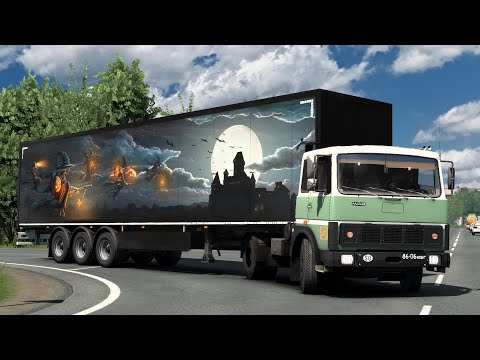 Видео: 2092 / ETS2 1.56 / На МАЗе к ВЕДЬМАМ!!! / ивент Хеллоуин.