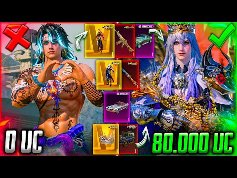 Видео: 80 000 UC - ОН ИГРАЕТ 7 ЛЕТ! УДАЧНАЯ ПРОКАЧКА АККАУНТА ЗАВОЕВАТЕЛЯ В PUBG MOBILE! ПРОКАЧАЛ АККАУНТ