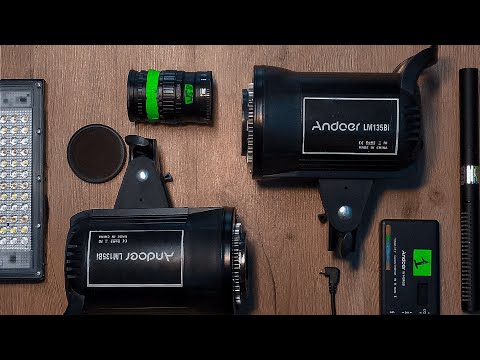 Видео: 4.400₽ Самый лучший моноблочный свет с Алиекспресс! Andoer LM135Bi