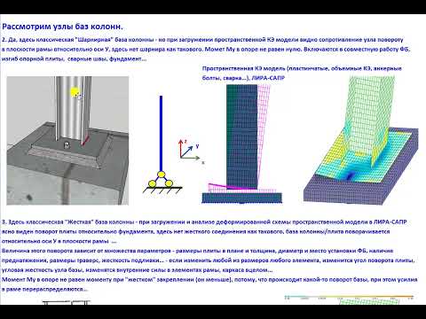 Видео: Жесткие, шарнирные узлы. Податливость и жесткость стальных узлов.