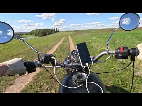 Видео: Покатушки. Грунтовка. Мотоцикл Урал одиночка.