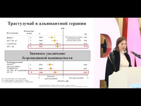 Видео: HER2 позитивный подтип РМЖ, выбор оптимальной тактики адъювантной терапии, роль различных режимов