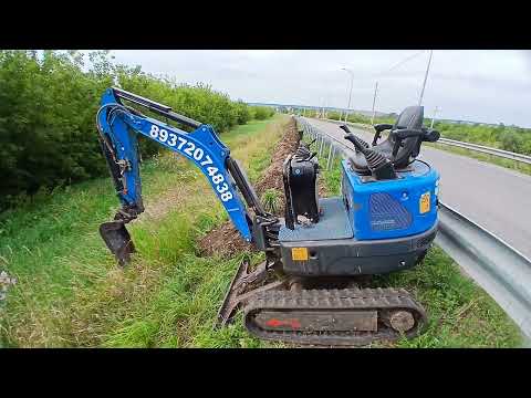 Видео: Траншея 800м мини табуреткой Rippa R10