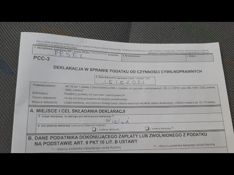 Видео: Как заплатить 2% налога на авто,как заполнить внёсек!Покупка авто в Польше!