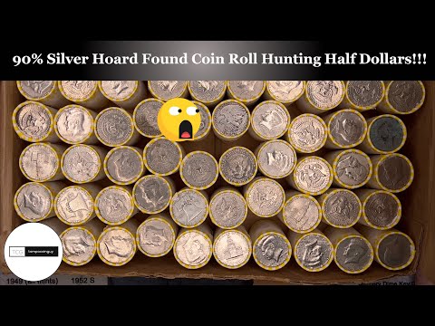 Видео: Найден 90% серебряный клад. Монета достоинством в полдоллара. Посмотрите на концы!