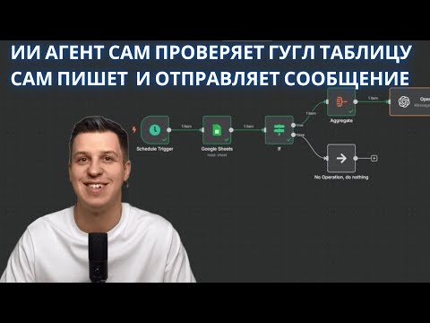 Видео: Сам проверит, сам напишет, сам отправит. Урок по n8n: гугл таблицы, которые проверяет ИИ агент.