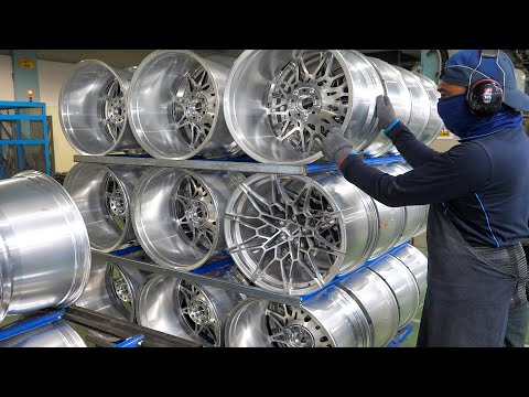 Видео: Интересный! Процесс массового производства современных автомобильных колес. Тайваньский завод колес