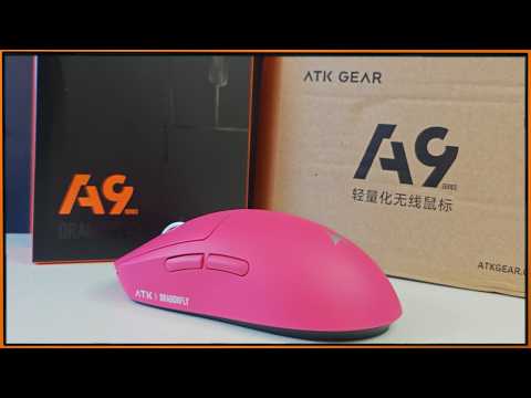 Видео: Форма Логитек Суперлайт, почти ТОП начинка (3395) и цена 2000р - ATK Dragonfly A9 Plus #ATK #Мышка