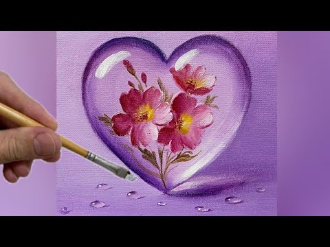 Видео: ЭТО СЕРДЦЕ ТОЛЬКО ТВОЕ / РИСОВАНИЕ АКРИЛОМ ШАГ ЗА ШАГОМ