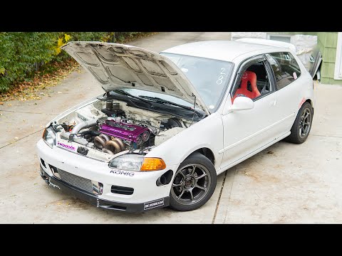 Видео: Мой 567WHP Turbo Honda Civic — всё внутри и снаружи | Сборка