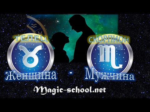 Видео: Женщина Телец и мужчина Скорпион - совместимость