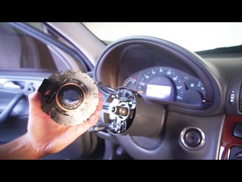 Видео: Mercedes Benz Замена датчика угла поворота рулевого колеса - M112 W203 C320 C-класс