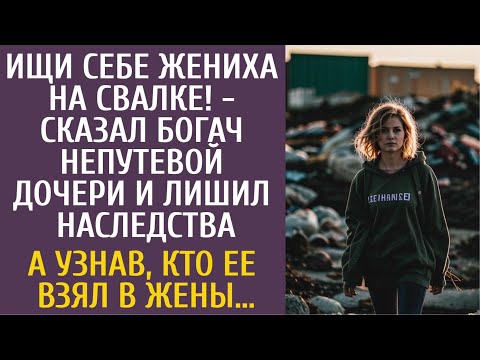 Видео: Ищи себе жениха на свалке! - сказал богач непутевой дочери и лишил наследства… А узнав, кто жених…
