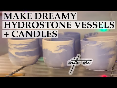 Видео: Сделайте сосуды из гидростоуна + свечи вместе со мной | *новая воскотопка*