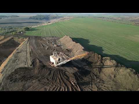 Видео: Шагающий экскаватор ЭШ-6/45, карьер Кобуска.