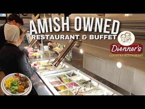 Видео: Ресторан и шведский стол, принадлежащий амишам! Обзор Dienner's Ланкастер, Пенсильвания