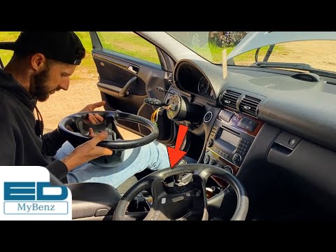 Видео: Как снять руль Mercedes 203