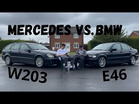 Видео: BMW VS. MERCEDES | Конкуренты C-class w203 и 3-Series e46