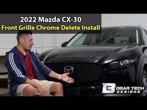 Видео: Mazda CX-30 2020-2025 Передняя решетка хром Удалить Установить