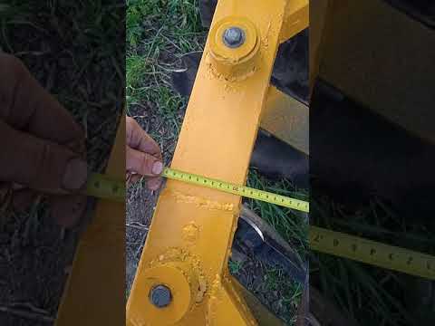 Видео: размеры самодельного дискатора