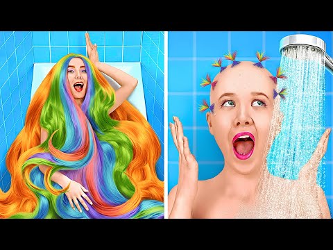 Видео: 💇‍♀️ Безумные Проблемы с Волосами у Девушек! Длинные vs Короткие 😱✨