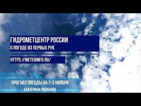 Видео: Прогноз погоды на выходные 2-4 ноября 2024 г.