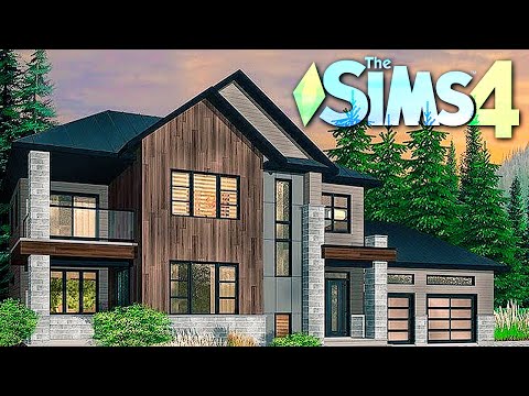 Видео: СТРОЮ ДОМ В СТИЛЕ СКАНДИ ЛОФТ В СИМС 4 - The sims 4 (No CC)