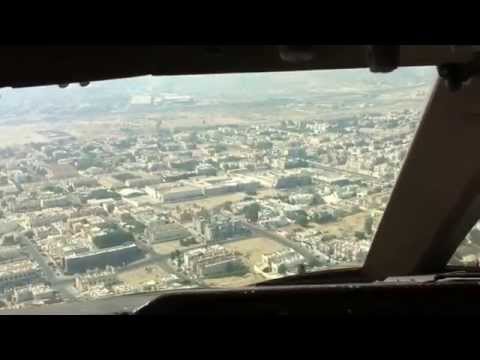 Видео: Боинг 747 400 АК Трансаэро. Посадка в Дубаи / Boeing 747 400 Transaero. Landing in Dubai.