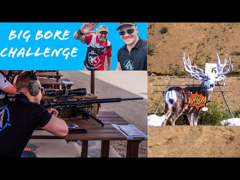 Видео: Пневматическое оружие ВВС участвует в соревнованиях BIG BORE CHALLENGE!! (с участием Роджера Лейта!)