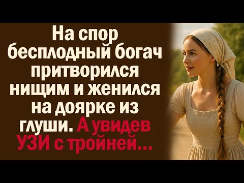 Видео: На спор бесплодный богач притворился нищим и женился на доярке из глуши, а увидев УЗИ с тройней...