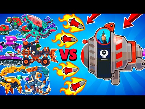 Видео: ВСЕ 17 ТАНКОВ с НАПАЛМОМ VS БОСС СОЗЕРЦАТЕЛЬ. Игра про Танки - Hills of Steel