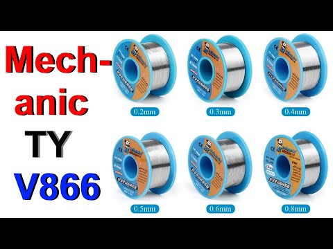 Видео: Припой Mechanic TY-V866 63/37 - Обзор и Тест !!!