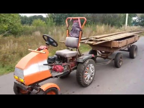 Видео: переделанный мотоблок МТЗ 09 в минитрактор 2016 н