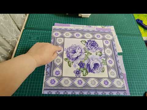 Видео: Одеялко Сиреневый Прованс в стиле Пэчворк