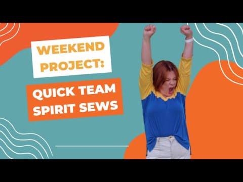 Видео: Проект выходного дня: быстрое шитье в стиле «Командный дух»