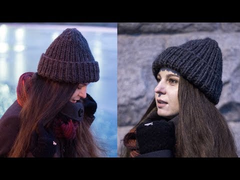 Видео: ШАПКА ИЗ ТОЛСТОЙ ПРЯЖИ резинкой 1х1 и крестообразной макушкой / МАСТЕР-КЛАСС - вязание спицами. #SM