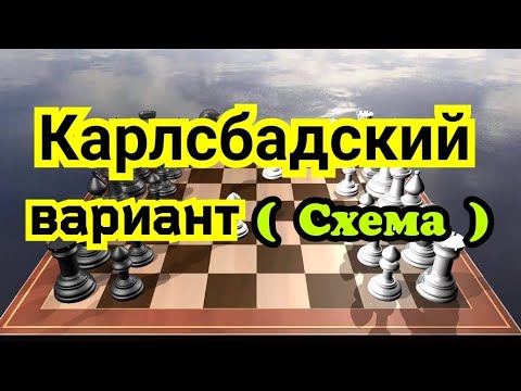 Видео: 6 )  Ферзевый гамбит.  Карлсбадский вариант.    Схема ) ( Игра  по центру )
