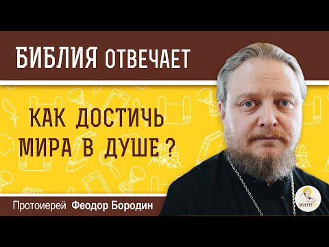 Видео: Как достичь мира в душе?  Библия отвечает. Протоиерей Феодор Бородин