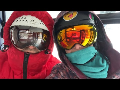 Видео: Катаем в Whiteface ski resort. Незамерзающая река.