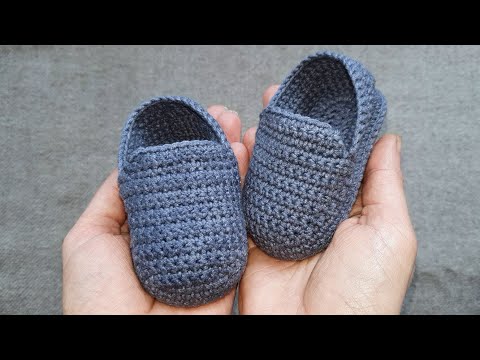 Видео: Пинетки мокасины крючком/10 см